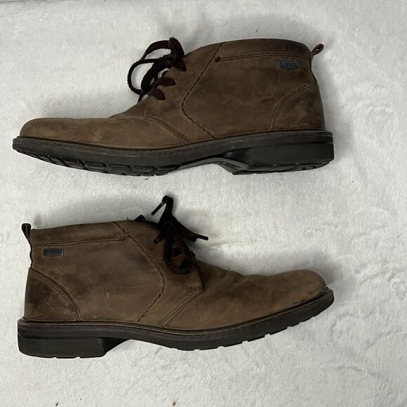 ECCO Turn II Men\'s Brown GORE-TEX Leather Chukka Ankle Boots Size 45/11-11.5